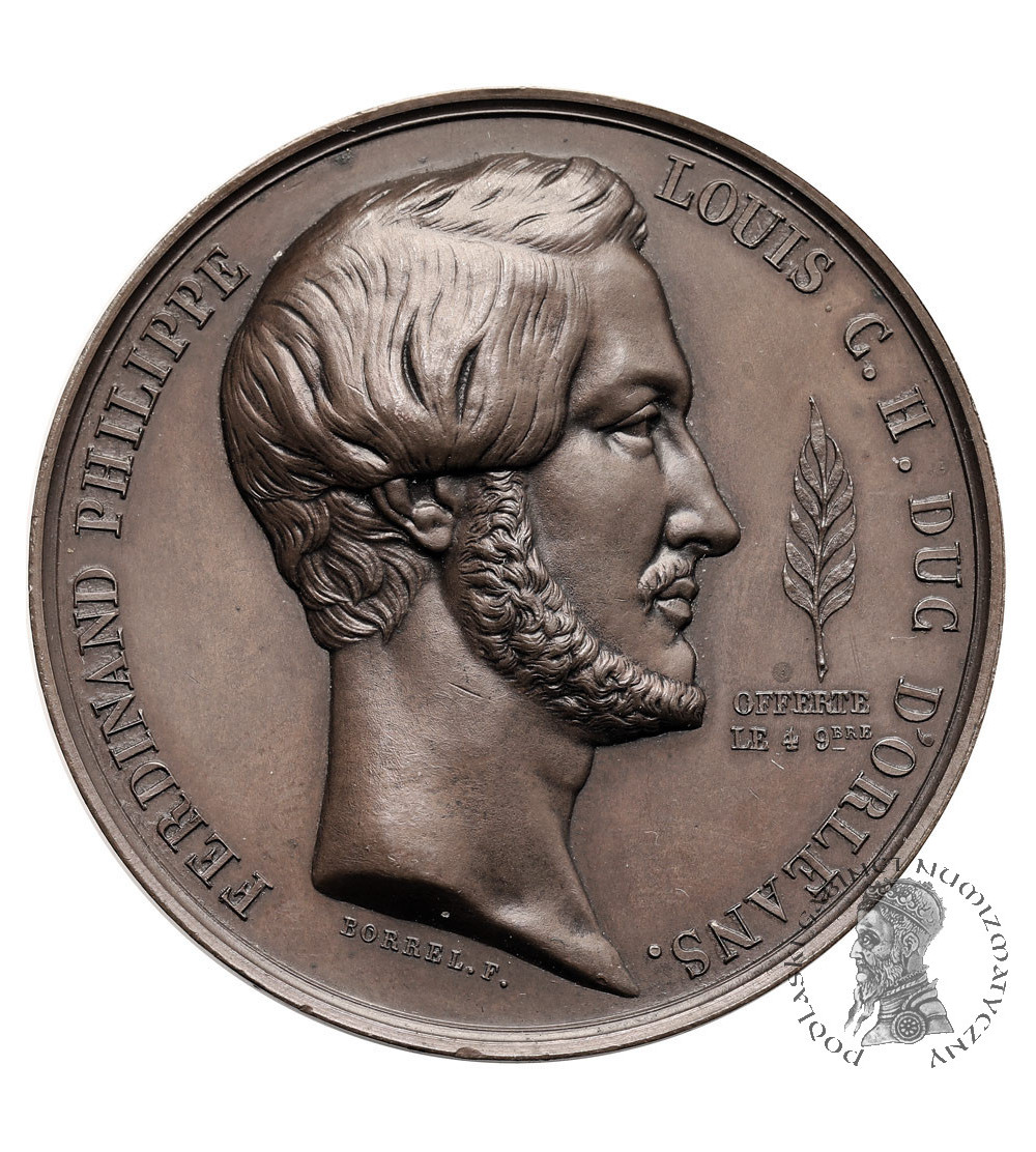 Algeria, Louis Philippe I (1830 - 1848). Medal 1839, Passage through the Iron Gates, Ferdinand Philippe d'Orleans