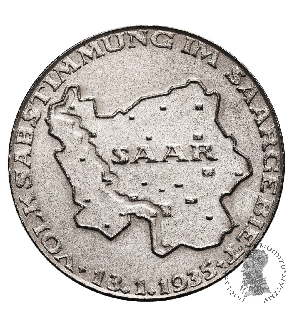 Niemcy, III Rzesza (1933 - 1945), Saar. Medal 1935 „Josef Killensberger, Zjednoczenie Kraju Saary”