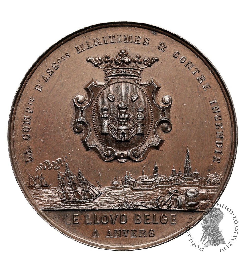 Belgium, Antwerp. Le Lloyd Belge Maritime and Fire Insurance Medal