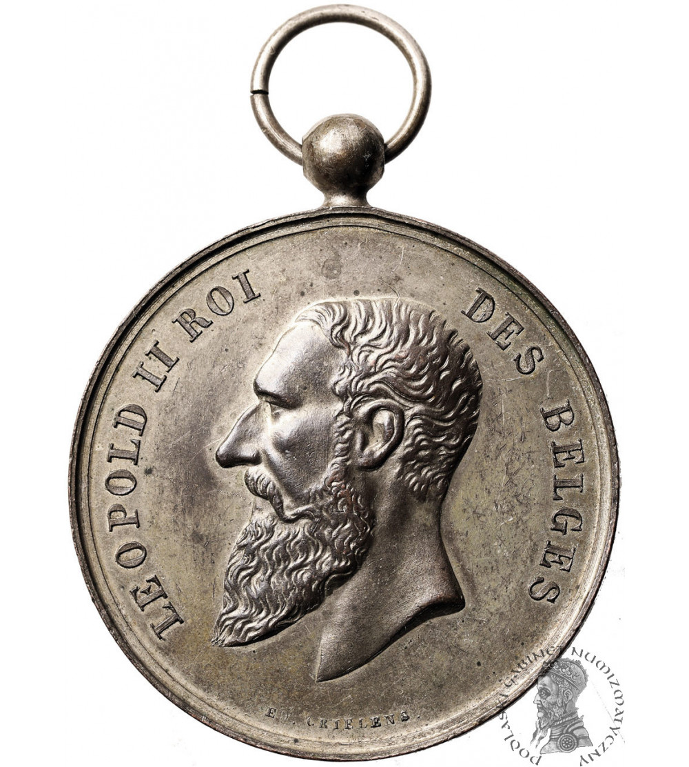 Belgia, Leopold II (1865-1909), Namur. Medal 1898, Comice Agricole, Wystawa Rolnicza w Rhisnes Vedrin, Konkurs Bydła