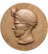 Belgia, Baudouin I / Baldwin I Koburg (1951-1993), Flandria. Medal 1950 na wizytę Księcia w Kopalni w Beringen