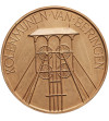 Belgia, Baudouin I / Baldwin I Koburg (1951-1993), Flandria. Medal 1950 na wizytę Księcia w Kopalni w Beringen