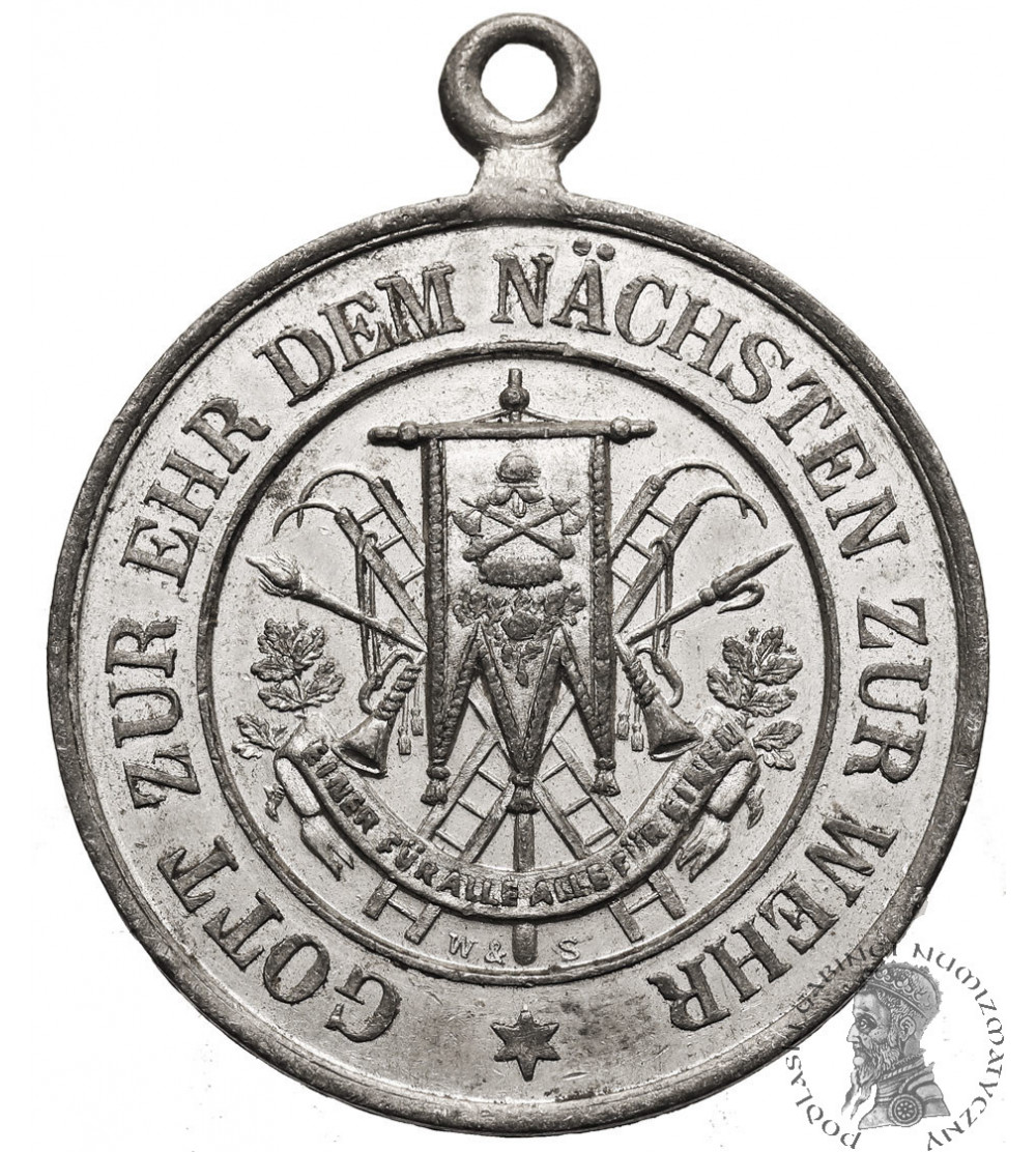 Germany, Dortmund. Medal 1884, 22nd Festival of the Rhine-Westphalian Fire Brigades Association