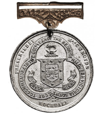 Wielka Brytania, Wiktoria (1837-1901). Medal 1897 upamiętniający 60-lecie Panowania