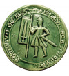 Belgium, East Flanders, Aalst. Porcelain medal commemorating the medieval beginnings of the city of Aalst