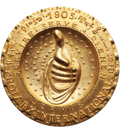 Rotary International Medal commemorating the founding of the first Rotary Club in Chicago on February 23, 1905