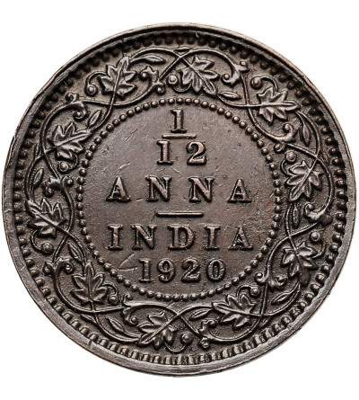 India British, George V. 1/12 Anna 1920 (c), Calutta