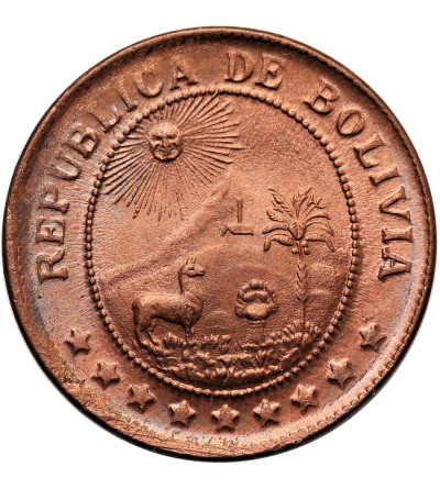 Bolivia. 50 Centavos (1/2 Boliviano) 1942