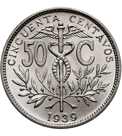 Bolivia. 50 Centavos 1939