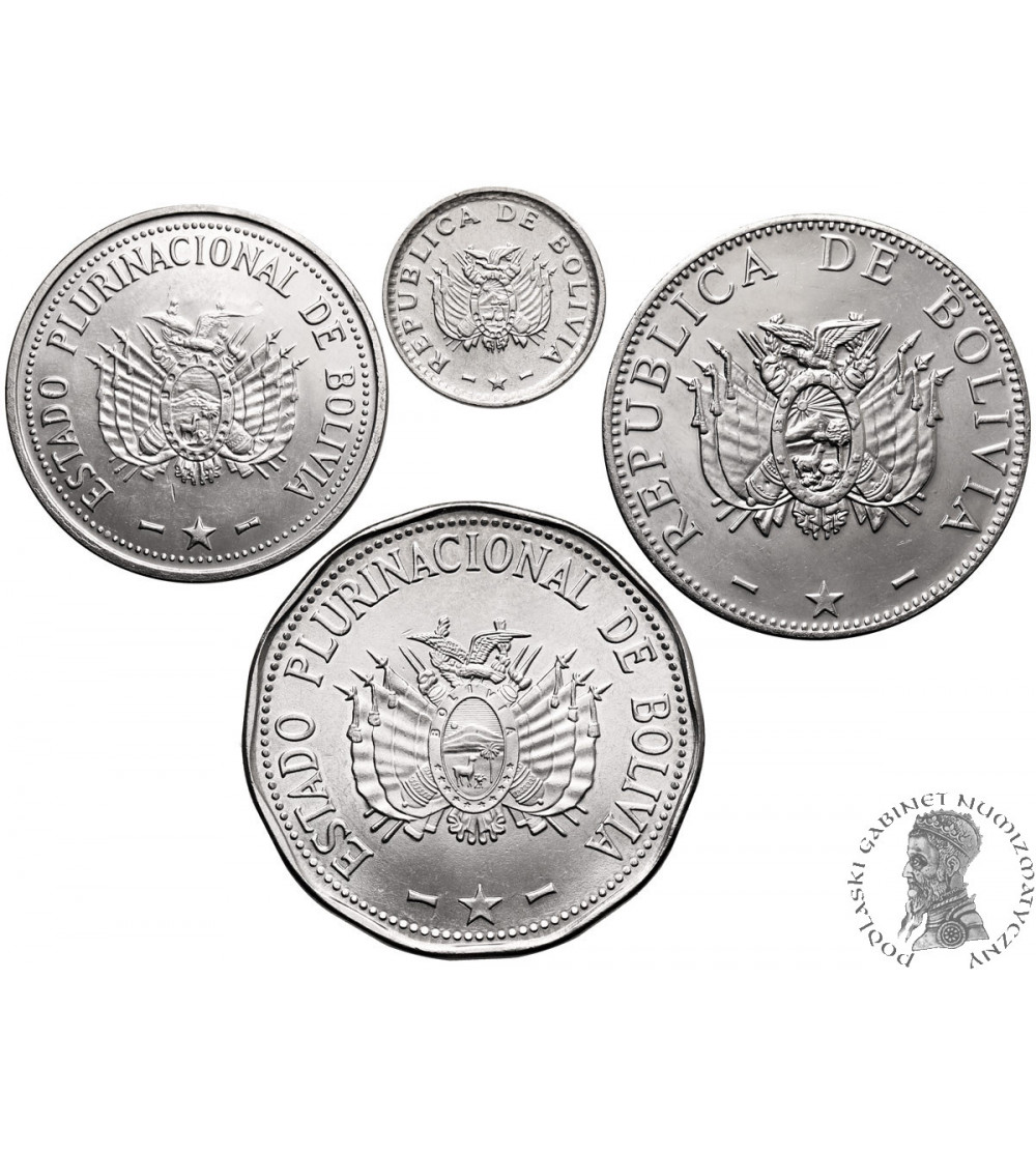 Bolivia. Set 4 coins