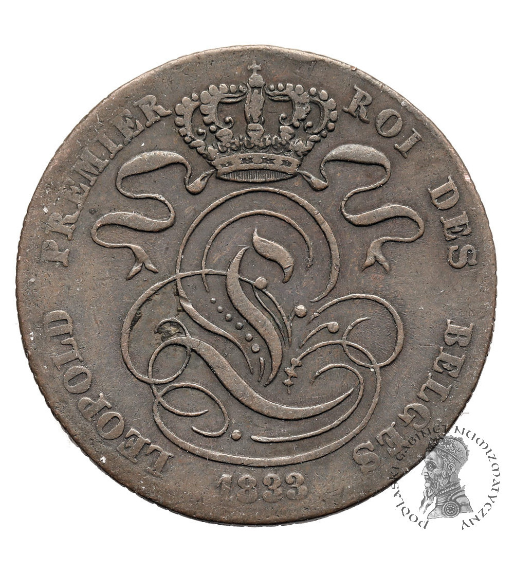 Belgia, Leopold I (1831-1865). 5 Centimes 1833