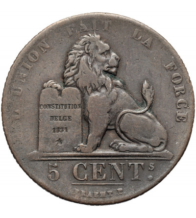 Belgia, Leopold I (1831-1865). 5 Centimes 1833