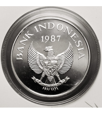 Indonezja. 10000 rupii 1987, Babirussa (seria: Dzika Przyroda) - Proof