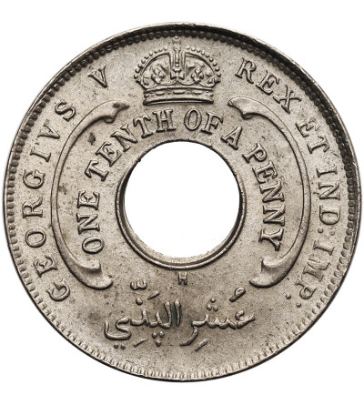 British West Africa. 1/10 Penny 1919 H, George V