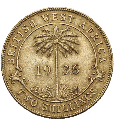 British West Africa. 2 Shillings 1936, George V