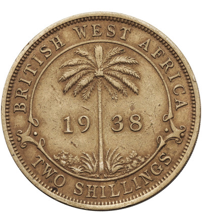 British West Africa. 2 Shillings 1938 KN, George VI