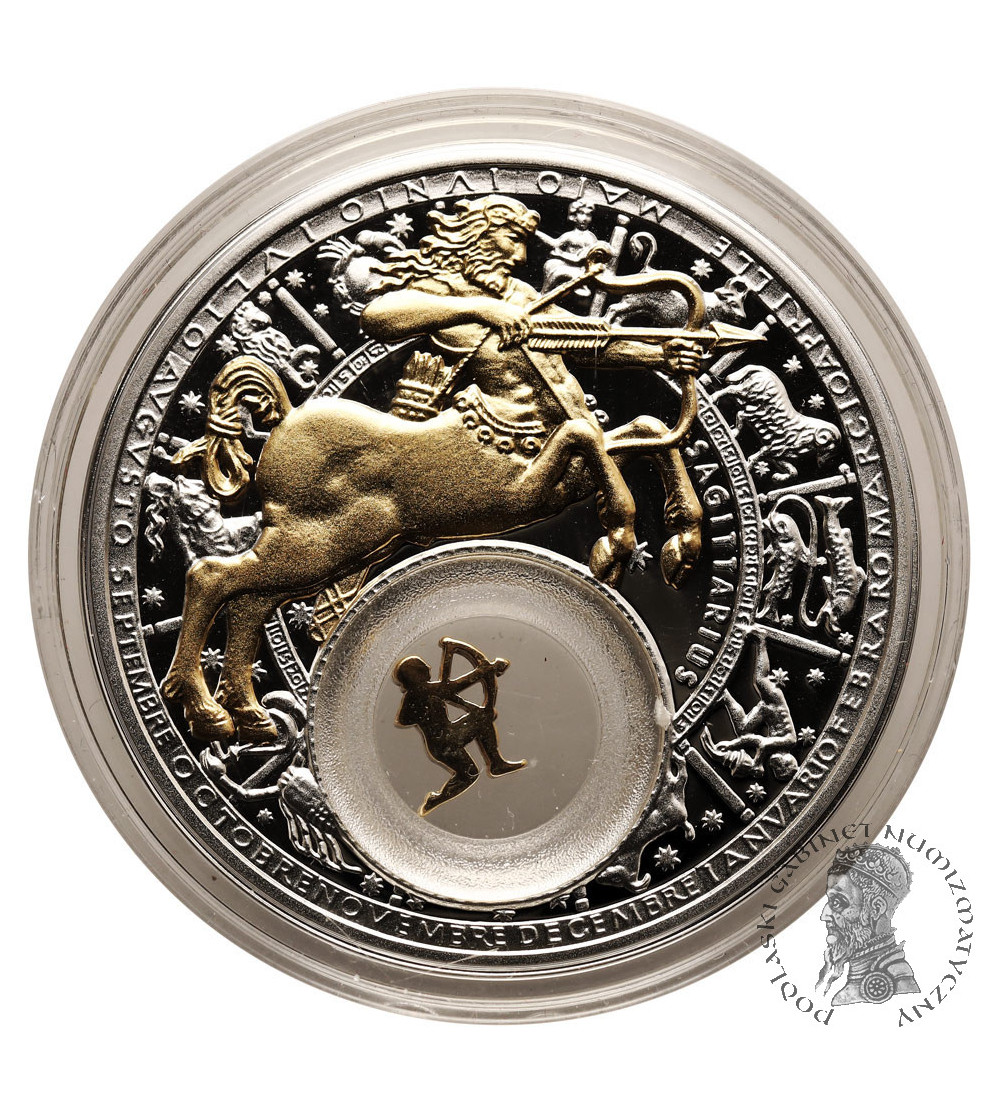 Belarus. 20 Roubles 2013, Sagittarius, series: Signs of the Zodiac - Proof