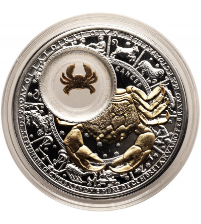 Belarus. 20 Roubles 2013, Cancer, series: Signs of the Zodiac - Proof