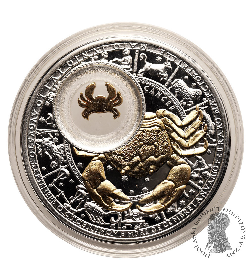 Belarus. 20 Roubles 2013, Cancer, series: Signs of the Zodiac - Proof