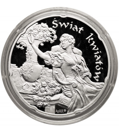 Poland. Silver Medal, Rose, series: Beauty of Flowers - Proof