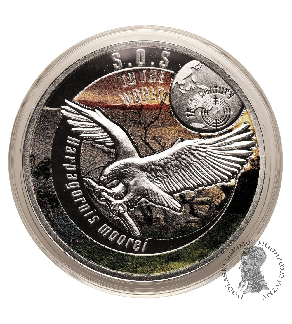 Niue. 1 Dollar 2016, Haast's eagle (Harpagornis moorei), series: S.O.S. to the World - They're Already Gone- Proof