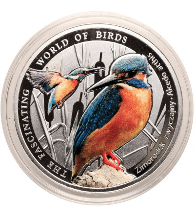 Niue. 1 Dollar 2014, Common Kingfisher, series: Fascinating World of Birds - Proof