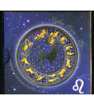 Białoruś. 20 rubli 2013, Lew, seria: Znaki Zodiaku - Proof