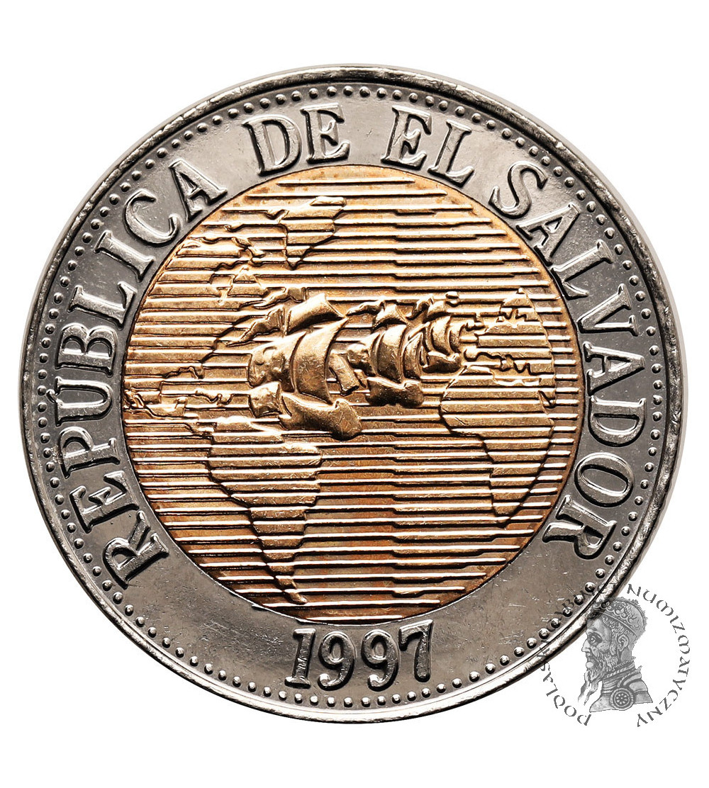 El Salvador. 5 Colones 1997