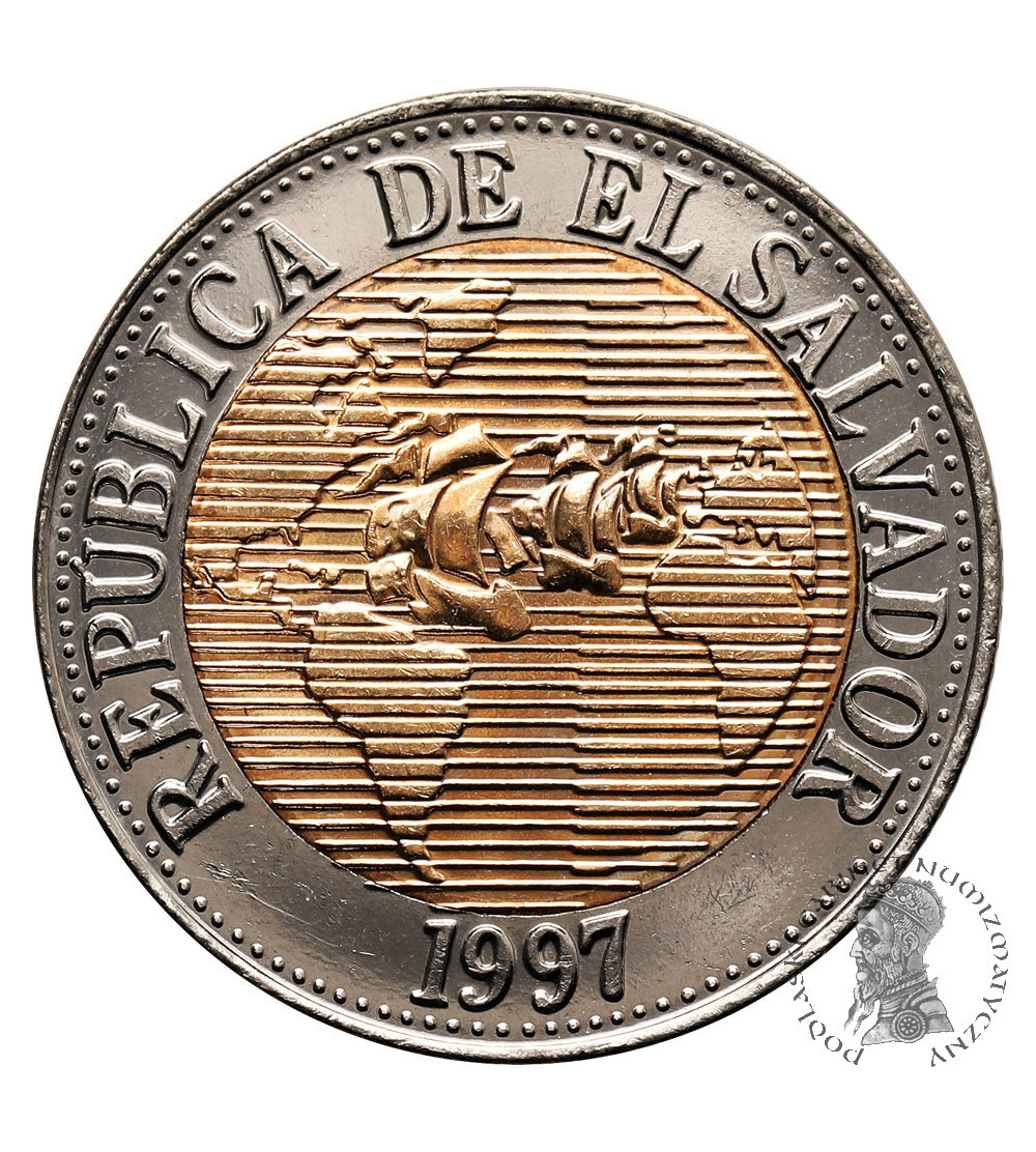 El Salvador. 5 Colones 1997