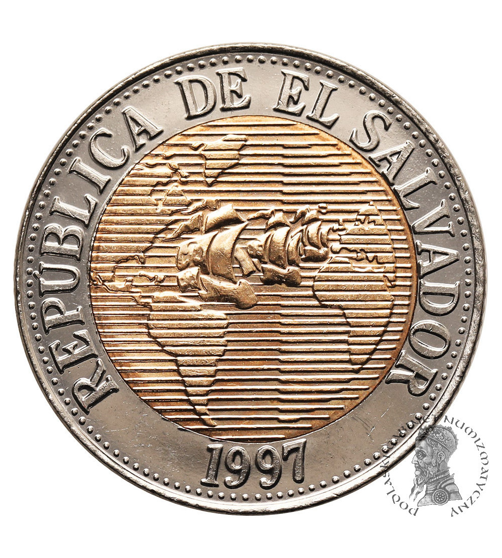 El Salvador. 5 Colones 1997