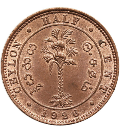 Ceylon, George V. 1/2 Cent 1926