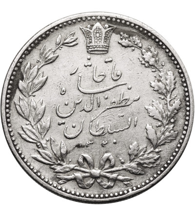 Iran, Muzaffar al-Din Shah. 5000 Dinars (5 Kran), AH 1320 / 1902 AD