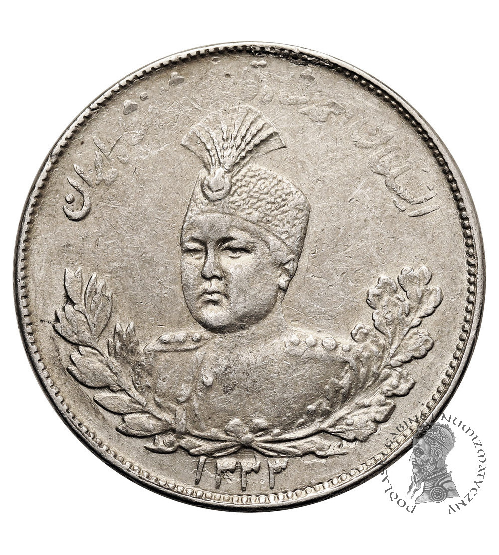 Iran. Sultan Ahmad Shah, AH 1327-1344 / 1909-1925 AD. 2000 Dinars (2 Kran), AH 1333/ 2 / 1914 AD