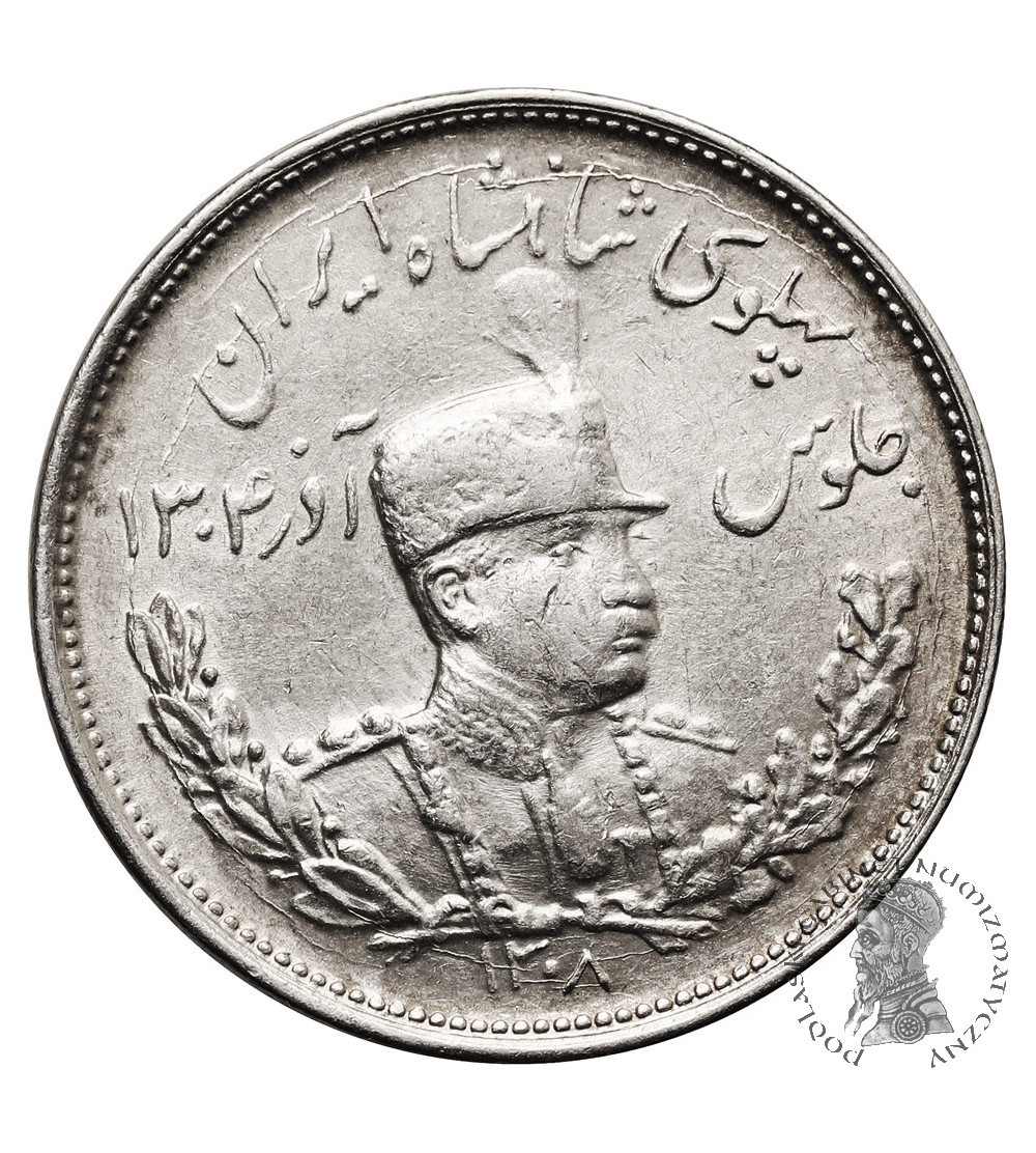 Iran, Reza Shah 1925-1941. 2000 Dinarów (2 Kran), SH 1308 / 1929 AD