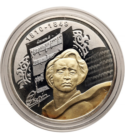 Poland. Frederic Chopin (1810 - 1849) medal, series: Famous Poles - Proof