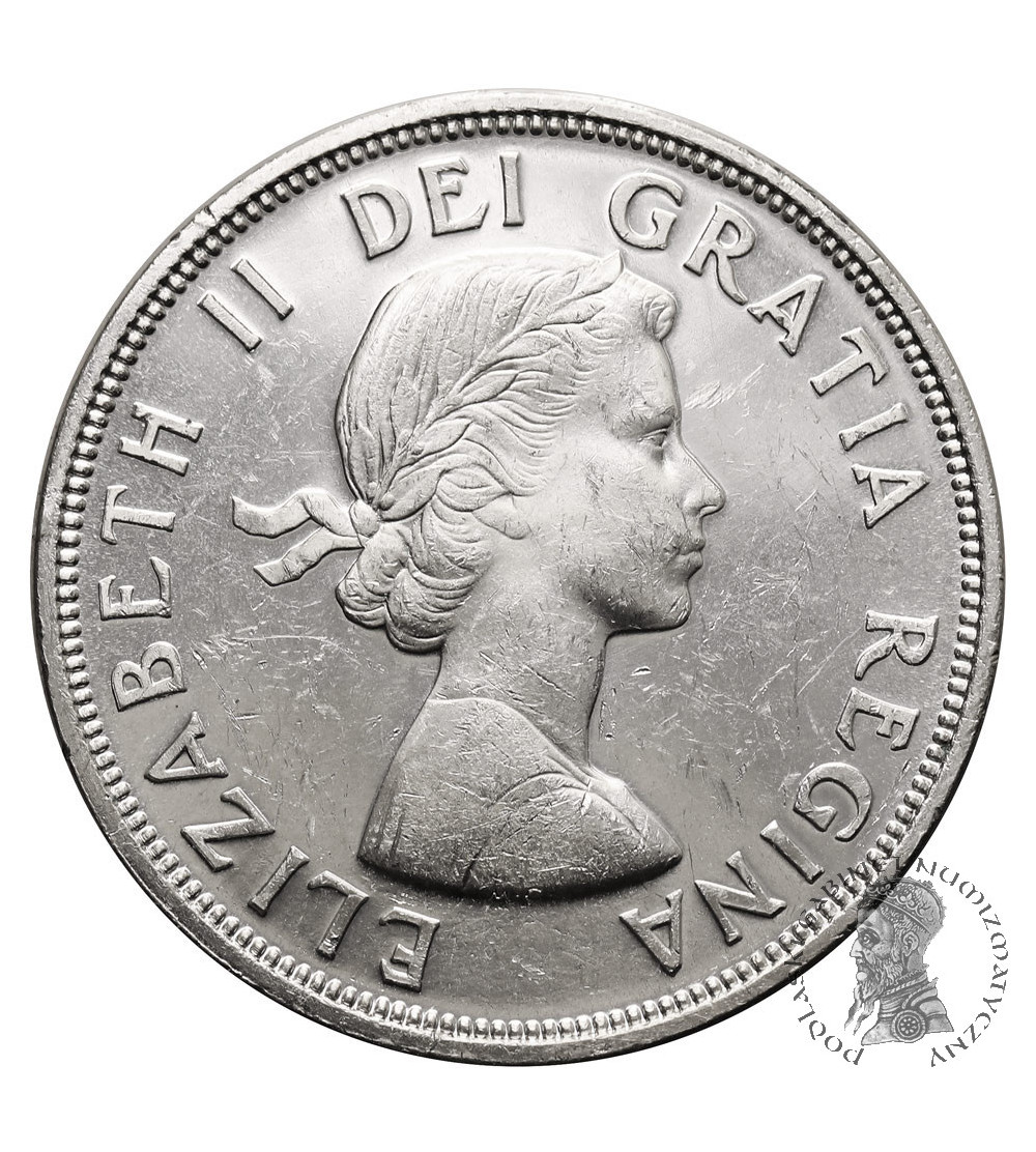 Kanada, Elżbieta II (1952-2022). 1 dolar 1964, 100 Rocznica Konferencji w Charlottetown i Quebecu