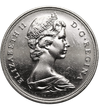 Canada, Elizabeth II (1952-2022). 1 Dollar 1971, British Columbia - 100th Anniversary of the Annexation