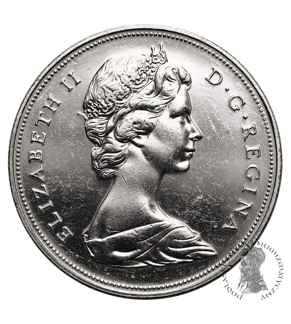 Canada, Elizabeth II (1952-2022). 1 Dollar 1971, British Columbia - 100th Anniversary of the Annexation