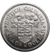 Canada, Elizabeth II (1952-2022). 1 Dollar 1971, British Columbia - 100th Anniversary of the Annexation