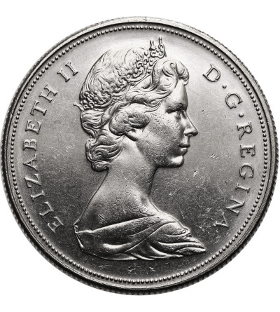 Canada, Elizabeth II (1952-2022). 1 Dollar 1971, British Columbia - 100th Anniversary of the Annexation