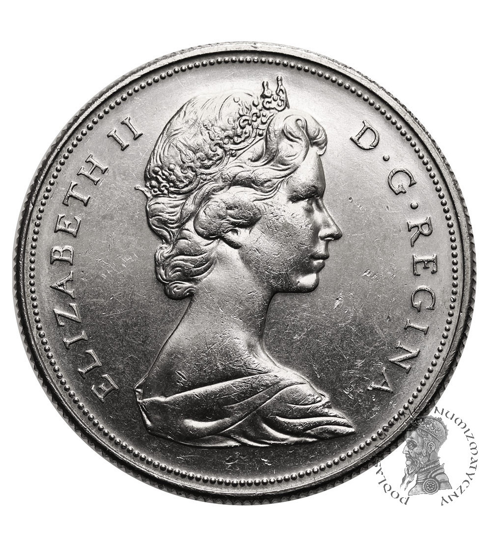 Canada, Elizabeth II (1952-2022). 1 Dollar 1971, British Columbia - 100th Anniversary of the Annexation