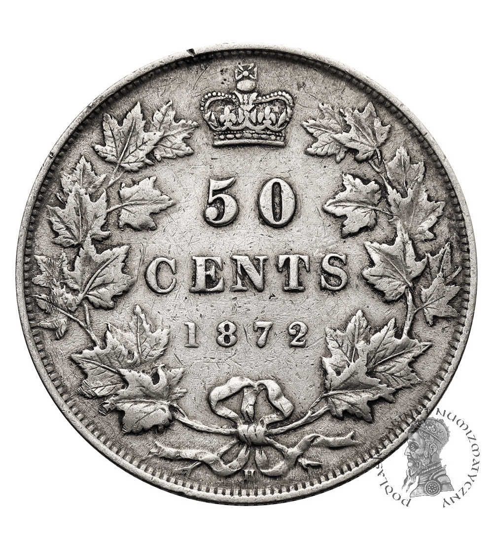 Canada, Victoria (1867-1901). 50 Cents 1872 H