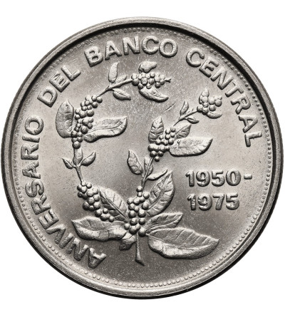 Costa Rica. 5 Colones 1975, 25th Anniversary of the Central Bank