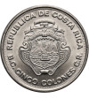Costa Rica. 5 Colones 1975, 25th Anniversary of the Central Bank