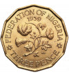 Nigeria, Elizabeth II (1952-1963). 3 Pence 1959