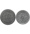 France, Commune de Cette / Sète. Tokens 5, 10 Centimes 1917, VILLE ET PORT DE CETTE / A.A & Cie