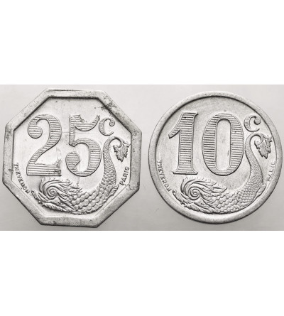 France. Tokens 10, 25 Centimes 1922, Société de Commerce / La Rochelle