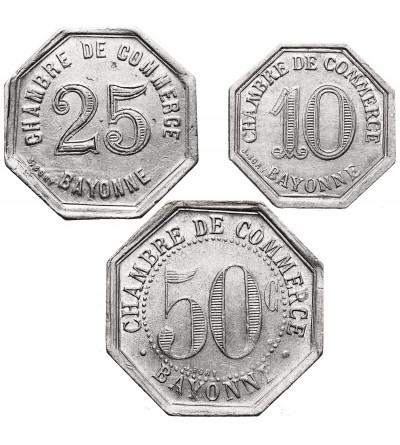 France. Emergency money 10, 25, 50 Centimes 1920, Chambre de Commerce - Bayonne
