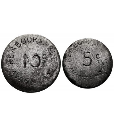 France. Emergency money, 5, 10 Centimes 1917 / 1922, Chambre de Commerce - Bayonne