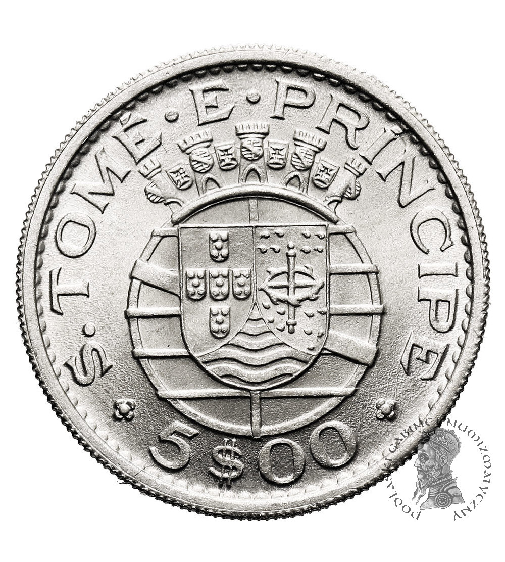 Wyspa Świętego Tomasza i Książęca. 5 Escudos 1962